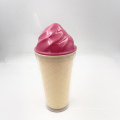 Produits de vente chaude en gros 16 oz réutilisables Double mur couleur personnalisée boisson glacée tasse en plastique avec couvercle